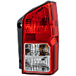 Passenger Side Tail Light, with Bulb, Halogen, Clear and Red Lens