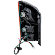 Passenger Side Tail Light, with Bulb, Halogen, Clear and Red Lens