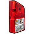 Driver Side Tail Light, with Bulb, Halogen, Clear and Red Lens