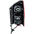 Driver Side Tail Light, with Bulb, Halogen, Clear and Red Lens