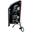 Driver Side Tail Light, with Bulb, Halogen, Clear and Red Lens