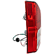 Driver Side Tail Light, with Bulb, Halogen, Clear and Red Lens
