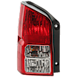 Driver Side Tail Light, with Bulb, Halogen, Clear and Red Lens, CAPA CERTIFIED