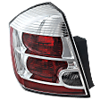 Driver Side Tail Light, with Bulb, Halogen, Clear and Red Lens, Base/S/SL/SR Models, 4 Cyl., 2.0L Engine