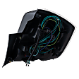 Driver Side Tail Light, with Bulb, Halogen, Clear and Red Lens, Base/S/SL/SR Models, 4 Cyl., 2.0L Engine