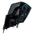 Driver Side Tail Light, with Bulb, Halogen, Clear and Red Lens, Base/S/SL/SR Models, 4 Cyl., 2.0L Engine