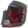 Passenger Side Tail Light, with Bulb, Halogen, Clear and Red Lens, SE-R/SE-R Spec V Model, 4 Cyl., 2.5L Engine