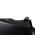 Rear Primed Bumper Cover, Sedan, With Dual Exhaust Holes, Without Parking Aid Sensor Holes