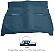 609-2012602 Front and Rear Carpet Kit, Blue, Loop carpet