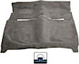 1967 Ford Galaxie 500 - Front and Rear Carpet Kit, 2-Door; Bucket, Gray, Carpet