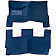 1965 Ford Mustang - Carpet Kit, 4-Door, Navy, Cotton, Nylon, Rayon, Loop pile