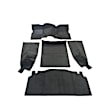 CJ3-401601 Carpet Kit, Black, Nylon Loop pile