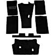 F14R-221301 Carpet Kit, Black, Polyester Loop pile