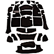 F56B-203610 Carpet Kit, Dark Brown, Nylon Loop pile