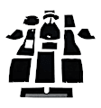 F60A-F-251610 Carpet Kit, Dark Brown, Nylon Loop pile