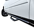 C0780CC N-Fab Cab Length Nerf Bars Powdercoated Black, Covers Cab Length - Set of 2
