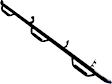 D0289QC-6-TX N-Fab Bed Access Nerf Bars Powdercoated Textured Black, Covers Wheel to wheel - Set of 2