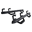 D1980CC-TX Nerf Bars Textured Black, - Set of 2