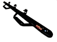 N0570QC-TX N-Fab Cab Length Nerf Bars Powdercoated Textured Black, Covers Cab Length - Set of 2