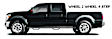 N0570QC-TX N-Fab Cab Length Nerf Bars Powdercoated Textured Black, Covers Cab Length - Set of 2
