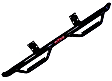 T0480CC-TX N-Fab Cab Length Nerf Bars Powdercoated Textured Black, Covers Cab Length - Set of 2