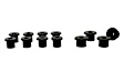 REV002.0078 Leaf Spring Bushing - Polyurethane, Direct Fit, Set of 12