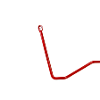 REV011.0196 Rear Sway Bar Kit, Steel, 20 mm, Non-Adjustable, Powdercoated red