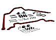 REV013.0010 Front and Rear Sway Bar Kit, Steel, 33 mm Front/26 mm Rear, Non-adjustable, Powdercoated red