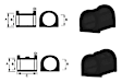 REV014.0034 Rear Sway Bar Bushing, Set of 2