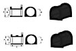 REV014.0036 Rear Sway Bar Bushing, Set of 2
