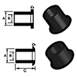 REV042.0056 Front Control Arm Bushing, Set of 4
