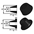 REV130.0024 Shock Bushing - Direct Fit, Set of 4