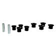 REV161.0052 Leaf Spring Bushing - Black, Polyurethane, Direct Fit, Set of 4