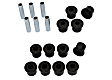 REV165.0032 Leaf Spring Bushing - Black, Polyurethane, Direct Fit, Set of 12