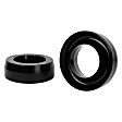 REV174.0002 Coil Spring Insulator - Black, Polyurethane, Direct Fit, Set of 2