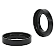 REV176.0002 Coil Spring Insulator - Black, Polyurethane, Direct Fit, Set of 2