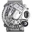 210-1228 OE Replacement Alternator, 1.6L, 4Cyl, Remanufactured