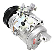 2005 Lexus GX470 - A/C Compressor, Without Rear A/C, With Clutch, 6-Groove Pulley, 8 Cyl 4.7L