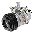 2005 Lexus GX470 - A/C Compressor, Without Rear A/C, With Clutch, 6-Groove Pulley, 8 Cyl 4.7L