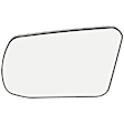 Passenger Side Mirror Glass, Non-Heated, No Turn Signal Light, With backing plate, 4 Cyl., 2.5L Engine