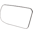Passenger Side Mirror Glass, Non-Heated, No Turn Signal Light, With backing plate, 4 Cyl., 2.5L Engine