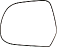 Driver Side Mirror Glass, Non-Heated, No Blind Spot Feature