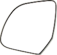 Driver Side Mirror Glass, Non-Heated, No Blind Spot Feature