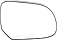 Passenger Side Mirror Glass, Non-Heated, No Blind Spot Feature