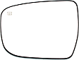 Driver Side Mirror Glass, Heated, No Blind Spot Feature
