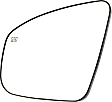 Driver Side Mirror Glass, Heated, No Blind Spot Feature