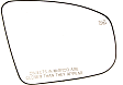 Passenger Side Mirror Glass, Heated, No Blind Spot Feature