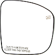 Passenger Side Mirror Glass, Heated, No Blind Spot Feature