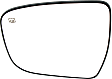 Driver Side Mirror Glass, Heated, No Blind Spot Feature