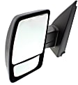 Driver Side Mirror, Non-Towing, Manual Adjust, Manual Folding, Non-Heated, Textured Black, No Signal Light, No Memory, Puddle Light, and Auto-Dimming, With Blind Spot Glass, S Model